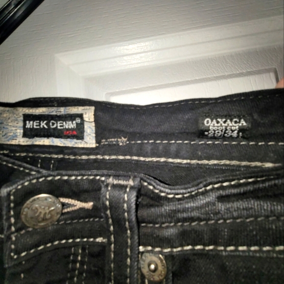 MEK Oaxaca Women's Black Jeans Size 29/34 - Picture 8 of 16